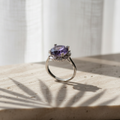 Clarté — 5 Ct Moissanite Ring in Sterling Silver by Trendsi