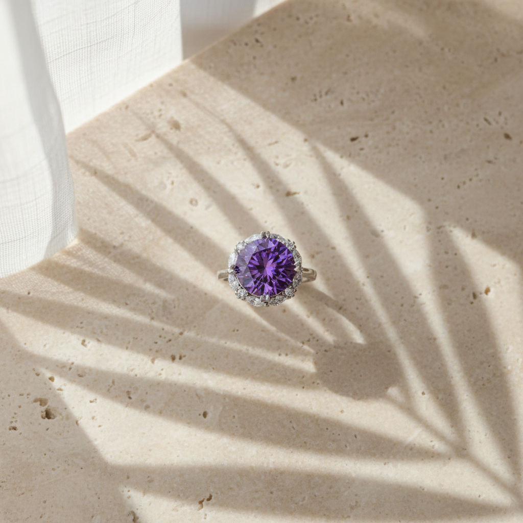 Clarté — 5 Ct Moissanite Ring in Sterling Silver by Trendsi