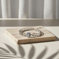 Double Fil — 2 Ct Moissanite Double-Layer Bracelet in Sterling Silver by Trendsi