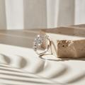 Entrelac — 2.6 Ct Moissanite Bypass Ring in Sterling Silver by Trendsi