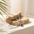 Larme — 10 Ct Moissanite Teardrop Necklace in Sterling Silver by Trendsi