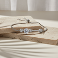 Lien — 2 Ct Moissanite Rhodium Bracelet in Sterling Silver by Trendsi